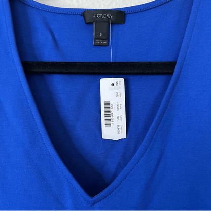 J. Crew Royal Blue Peplum Tank Top NEW Size Small