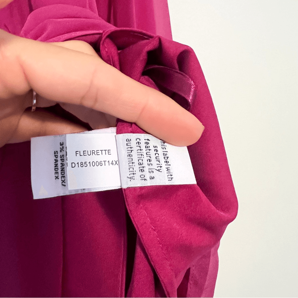 Diane von Furstenberg Fleurette Silk Dolman Sleeve Tunic Dress Mini NEW Size 6