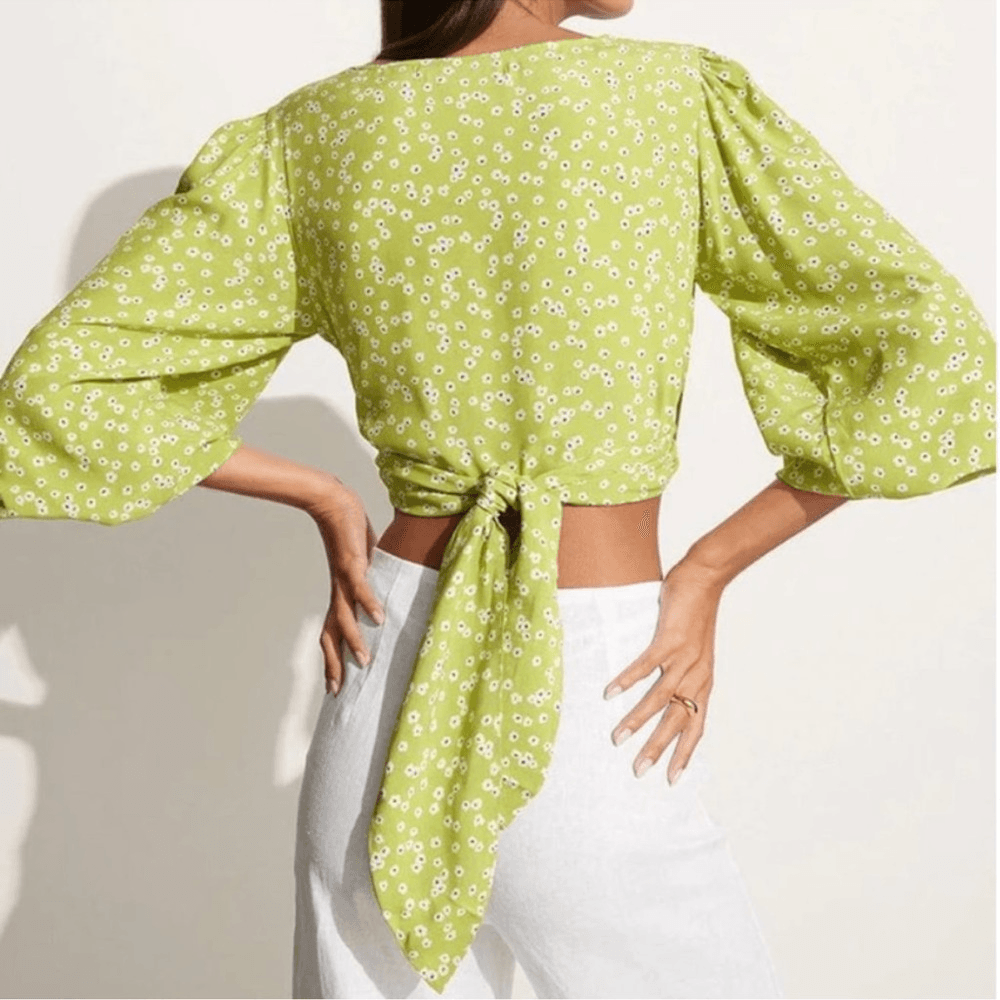 Faithfull the Brand Tianna Top Tiare Floral Print NEW Size Medium