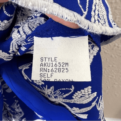 Tadashi Shoji Embroidered Neoprene Mini Dress Size Large