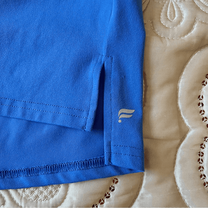 Fabletics Periwinkle Blue Cashel Adjustable Long Sleeve Cinched Top Size XS