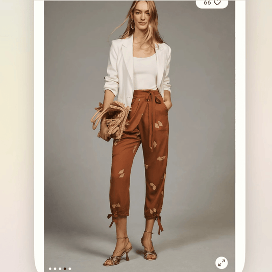 Anthropologie Pilcro Asymmetrical Printed Harem Pants NEW Size 26