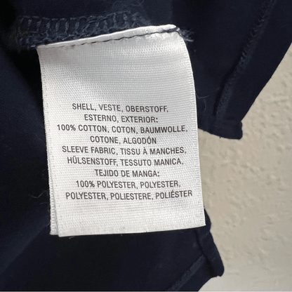 Anthropologie Postmark Seafarer Ruffle Sleeve Navy Blue Top Size Small