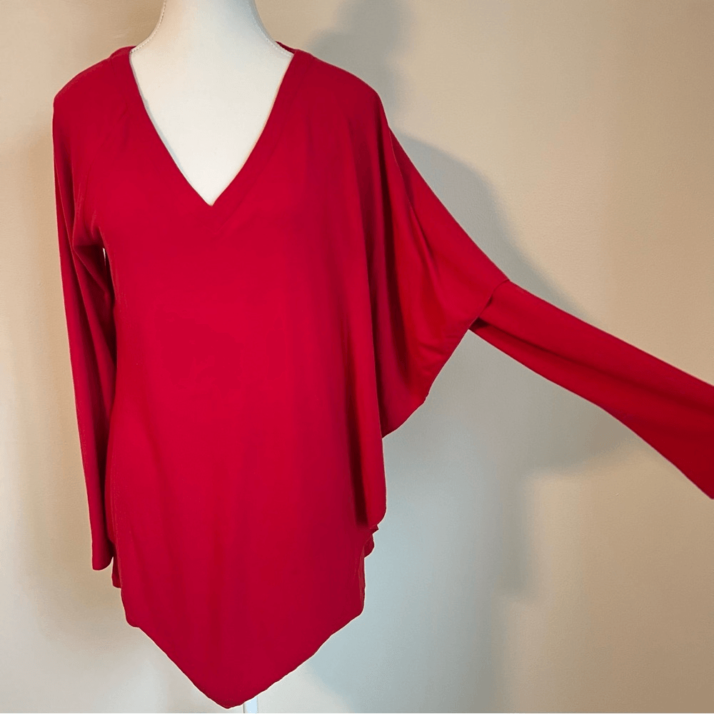 Soft Surroundings Madeline Tunic Top in Moroccan Red Size Small