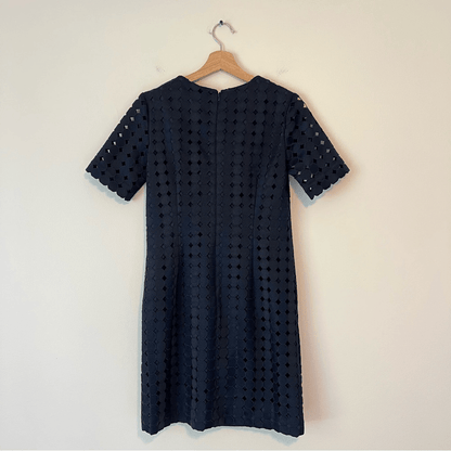 Banana Republic Lace Shift Dress Short Sleeve NEW Navy Blue Size 0
