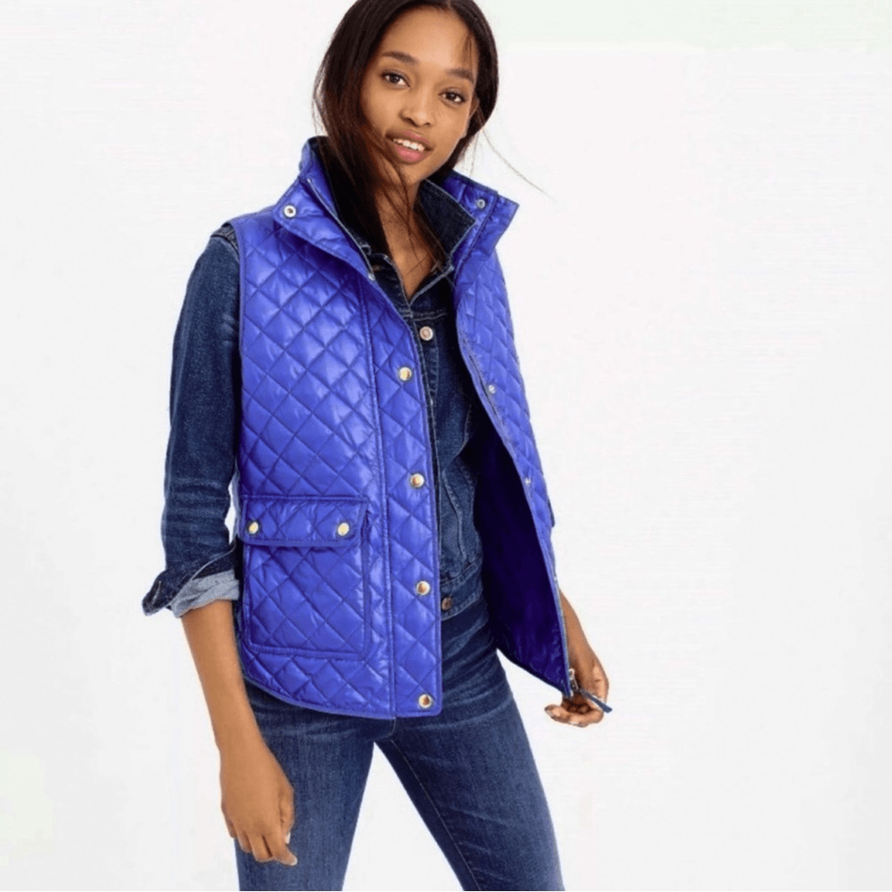 J. Crew Down Field Quilted Puffer Vest Size Small