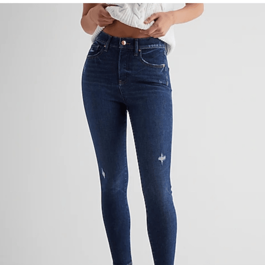 Express Denim Perfect High Rise Legging Jeans NEW Size 4