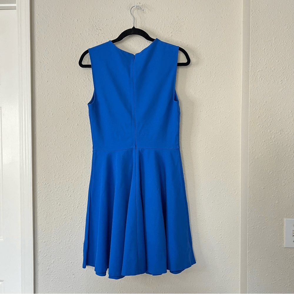 Diane Von Furstenberg Jeannie Electric Blue Fit and Flare Mini Skater Dress 6