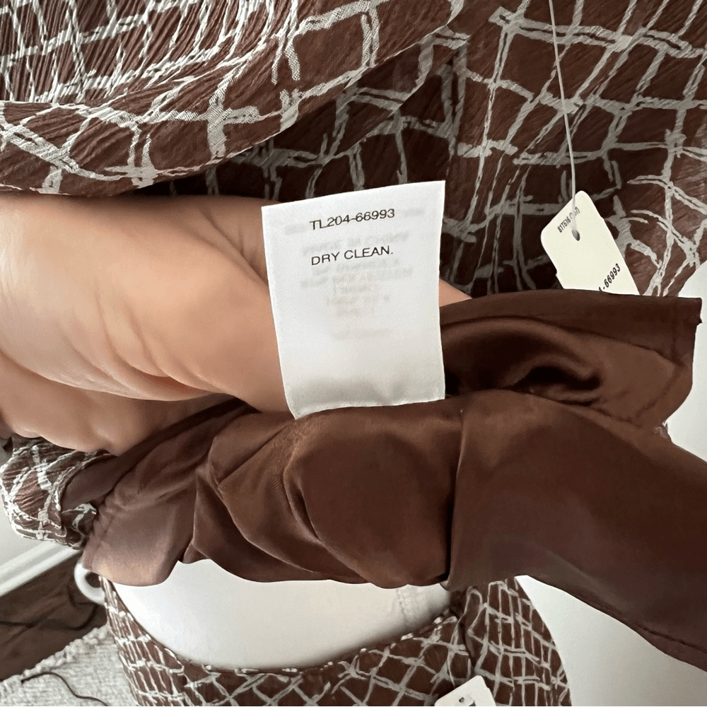 Pendleton Silk Geoprint 2 Piece Set NEW Sleeveless V-Neck Top & Midi Skirt Sz 8