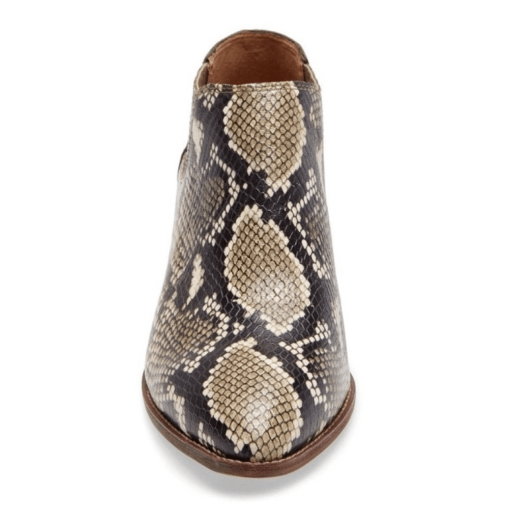 Madewell Chelsea Snakeskin Boots Leather Upper Size 8