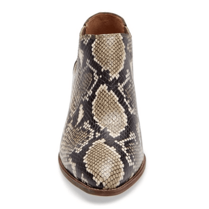 Madewell Chelsea Snakeskin Boots Leather Upper Size 8