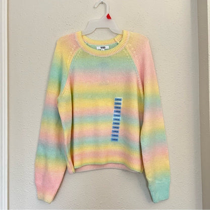 BB Dakota by Steve Madden Wool Blend Ombre Sweater NEW Size Large