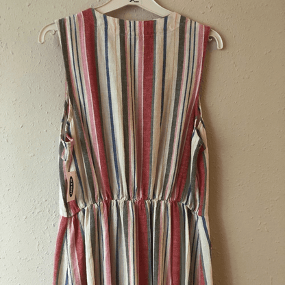 Old Navy Women’s Linen-Blend Striped Dress Size Small