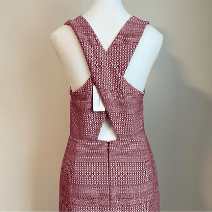 Banana Republic Jacquard Knit Mini Dress NEW Cross Back Size 6