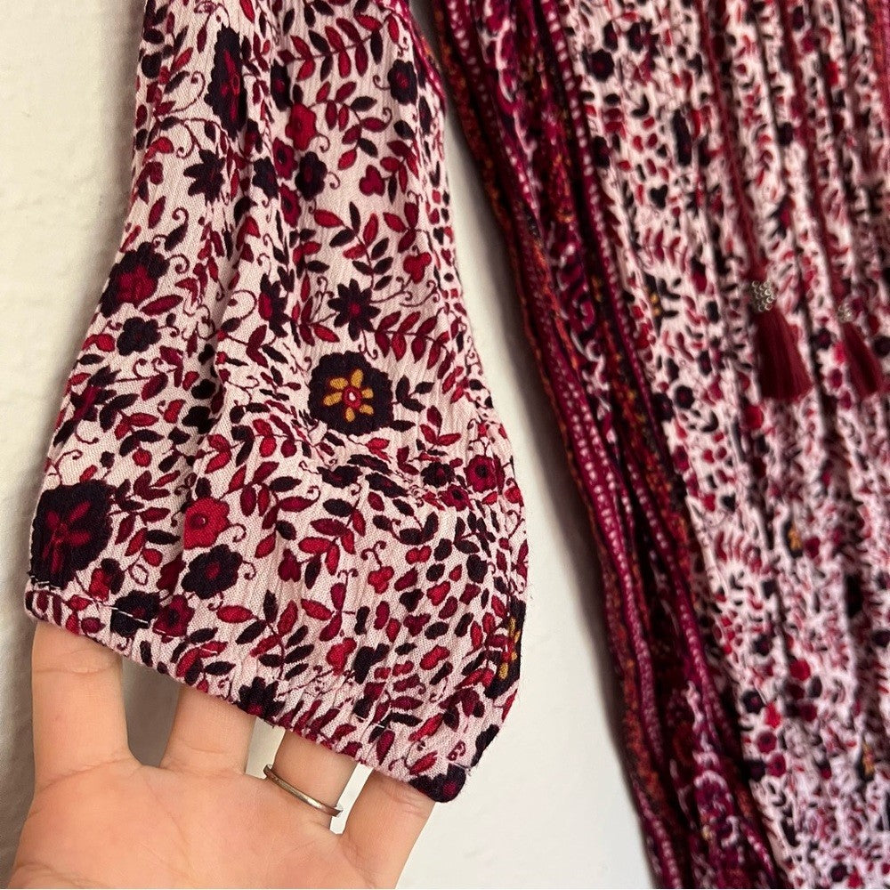 American Eagle Outfitters Boho Floral Pattern Mini Shift Dress