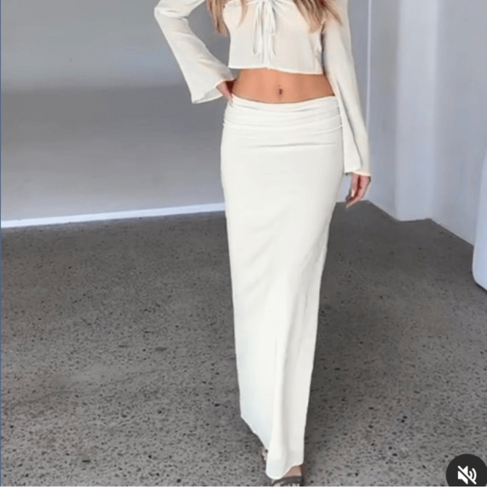 Tiger Mist Briella White Maxi Skirt NEW Size Small