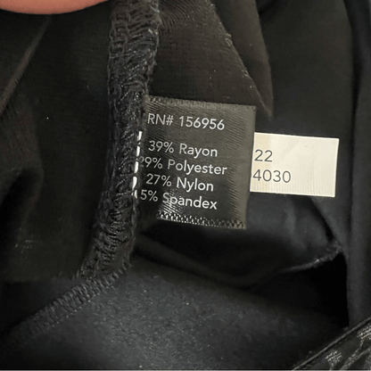 Boston Proper Leopard Animal Print Ponte Pull on Pants Size Medium Gray Black