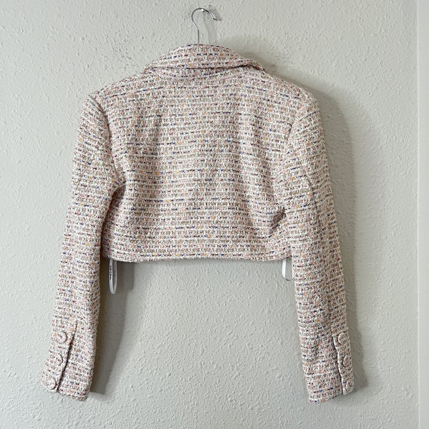 For Love & Lemons Dionne Cropped Blazer in Carnation NEW Size XS (BLAZER ONLY)