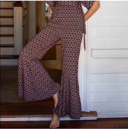 Anthropologie Bonnie Wide Leg Trouser PAJAMA PANTS NEW Size Small