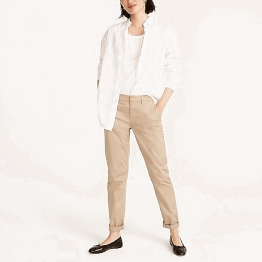 J. Crew City Fit Classic Twill Chino Pants Size 4S