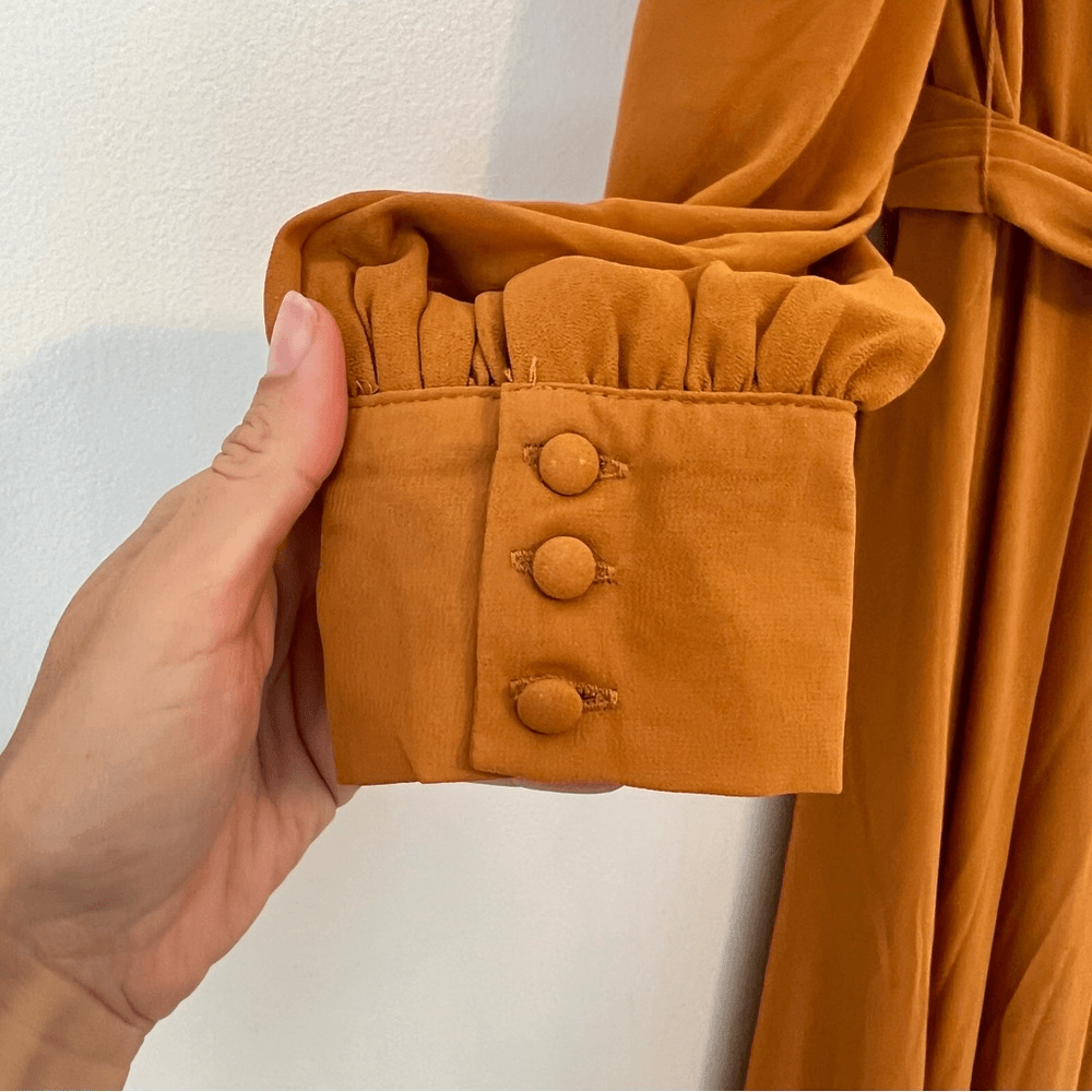 Jessakae Collection Marigold Long Maxi Dress Size Small Chiffon