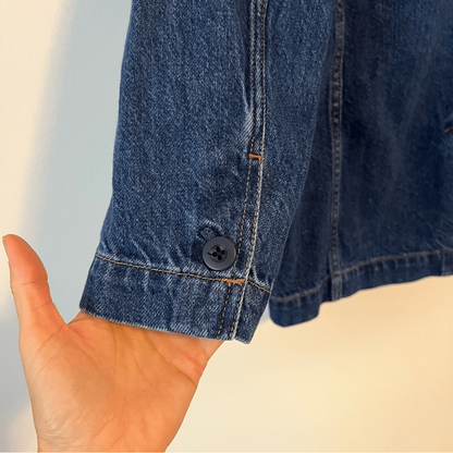 Madewell Denim Blazer Size XXS Oversized Relaxed Fit
