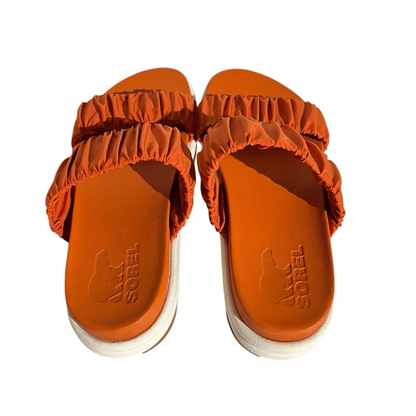 Sorel Roaming Two Strap Slide Sandals Size 8,5 Orange