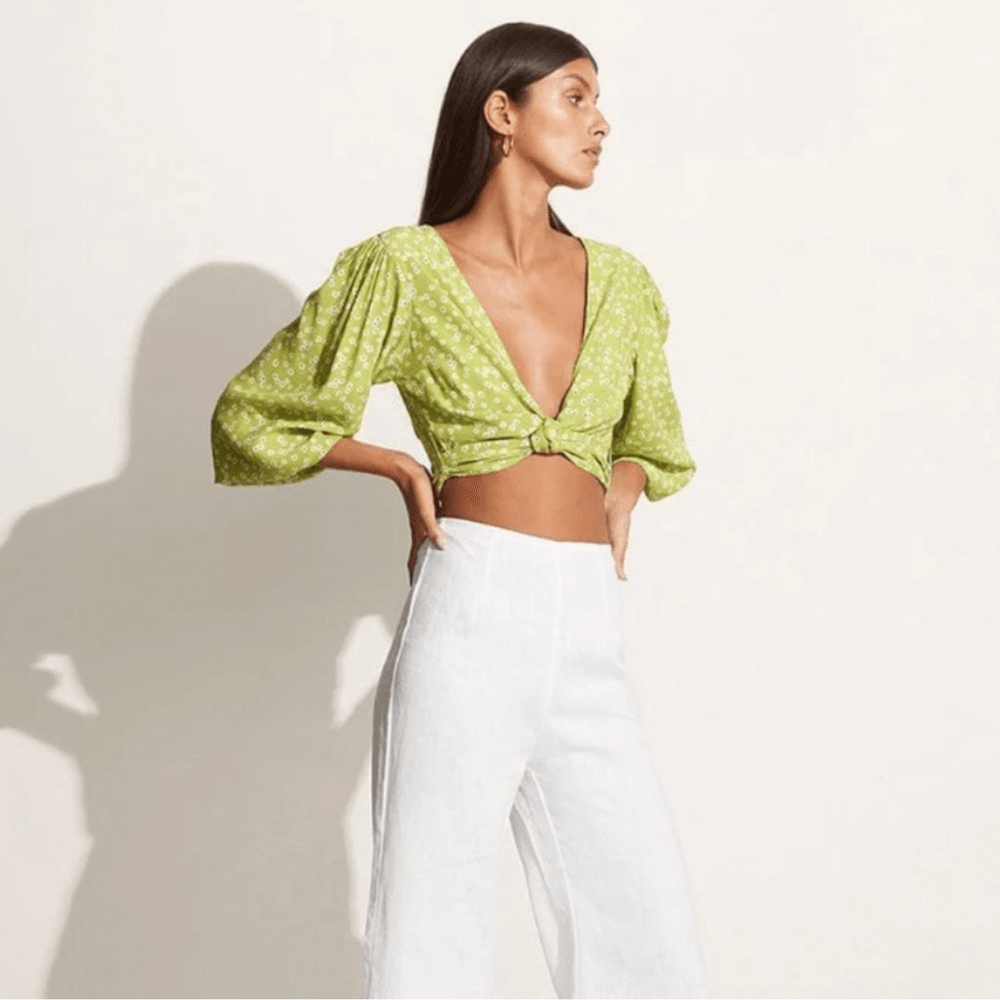 Faithfull the Brand Tianna Top Tiare Floral Print NEW Size Medium