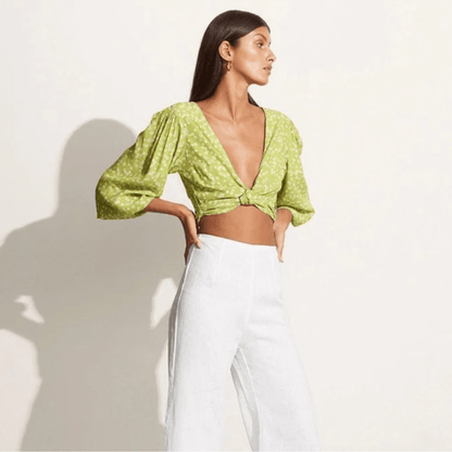 Faithfull the Brand Tianna Top Tiare Floral Print NEW Size Medium