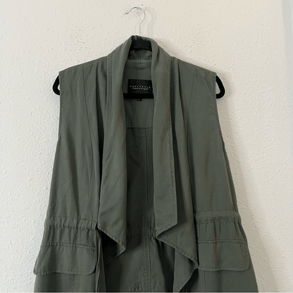 Sanctuary Army Green Utility Vest Size Large