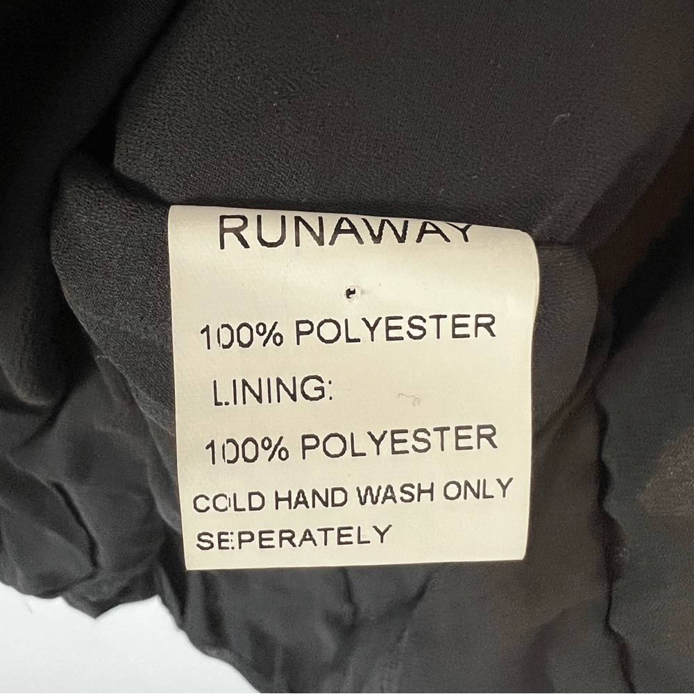 Runaway the Label Black Puff Long Sleeve Mini Dress Size 8