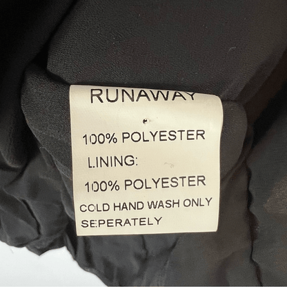 Runaway the Label Black Puff Long Sleeve Mini Dress Size 8