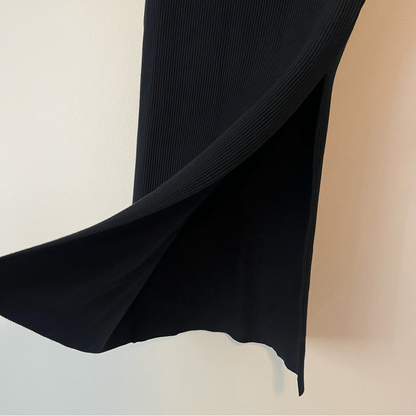 The Drop Tyler Ribbed Black Maxi Knit Skirt NEW Size Small