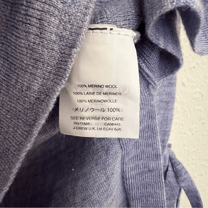 J. Crew 100% Merino Wool V-Neck Bell Sleeve Knit Sweater Size XXS