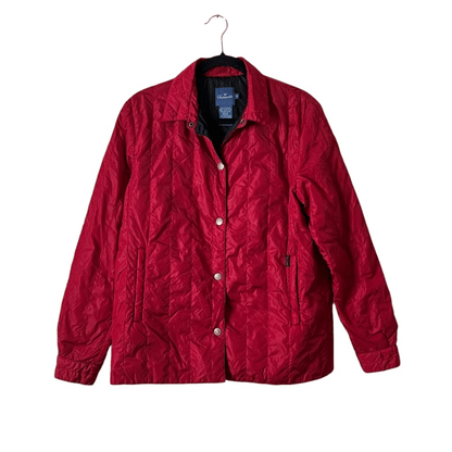 Faconnable Lightweight Quilted Jacket in Red Size Medium