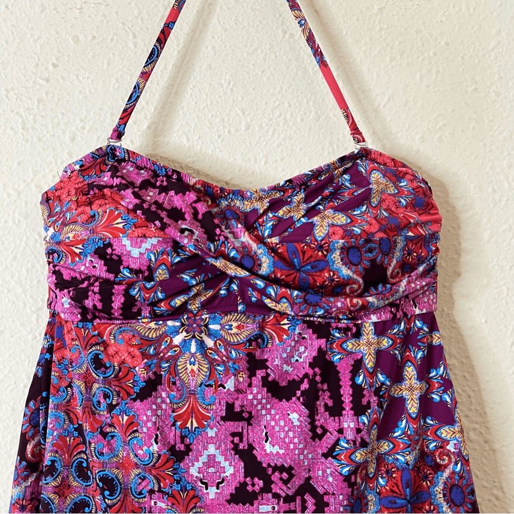 Garnet Hill Strapless One Piece Swimsuit NEW Size 12