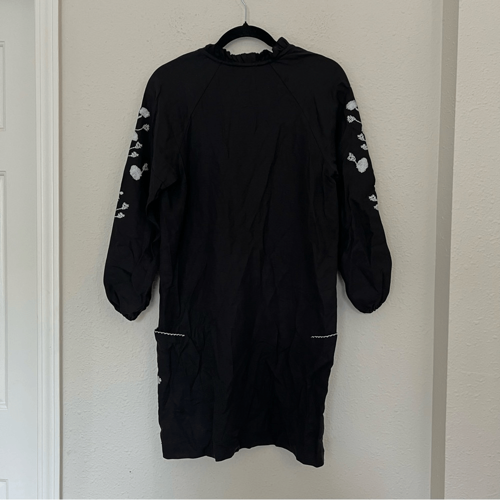 Anthropologie Ivanhoe Black Mini Tunic Dress by Dolan NEW Size XS