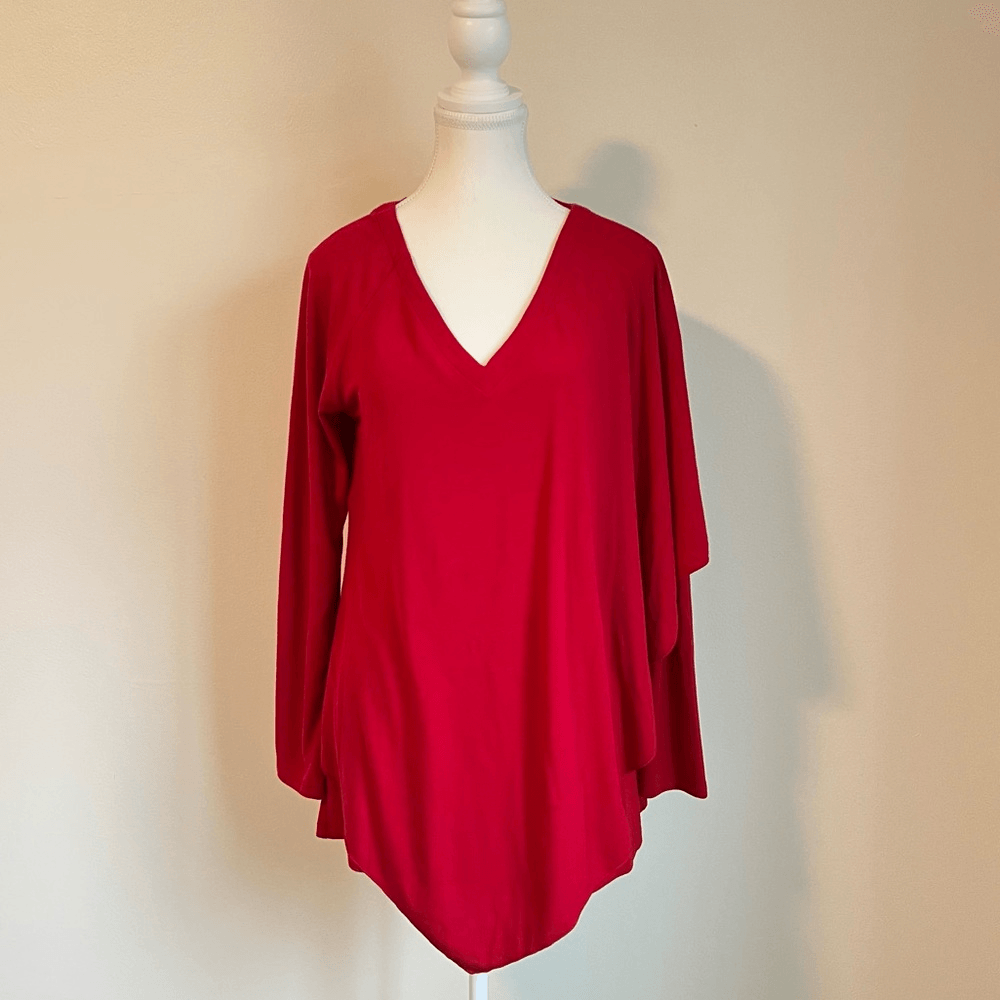 Soft Surroundings Madeline Tunic Top in Moroccan Red Size Small