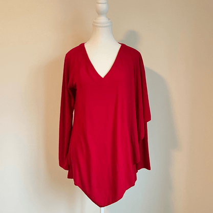 Soft Surroundings Madeline Tunic Top in Moroccan Red Size Small