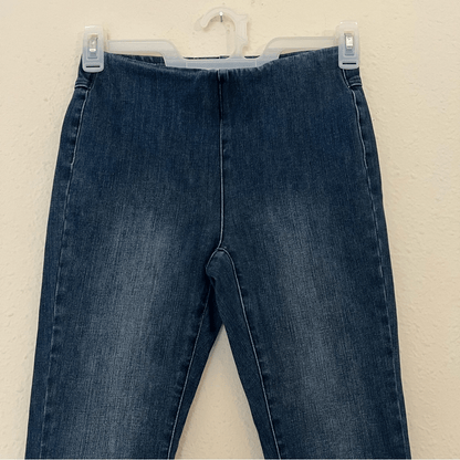 Soft Surroundings Pull On High Rise Skinny Denim Jeans Size XS Petites