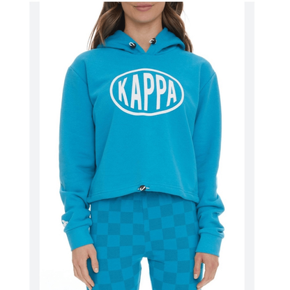 Kappa Pop Elanta Cropped Hoodie in Blue Size XS