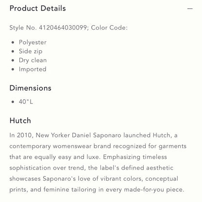 Anthropologie Hutch Shine Maxi Skirt NEW Size Small