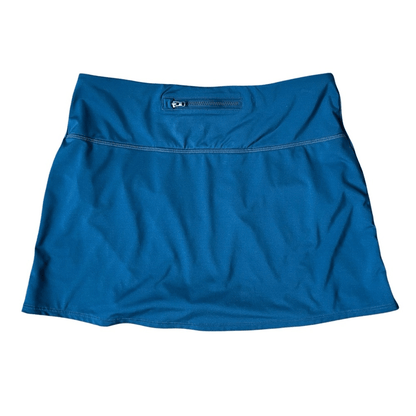 Athleta Tidal Swim Skirt in Blue Size Small