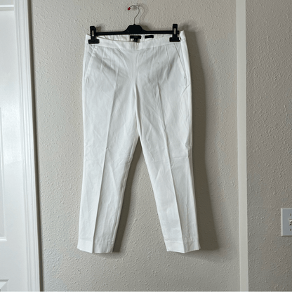 J. Crew Martie Ankle Pants in Ivory NEW Size 8