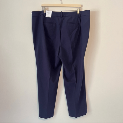 Talbots Southampton Navy Blue Straight Leg Pants NEW Plus Petite 20WP