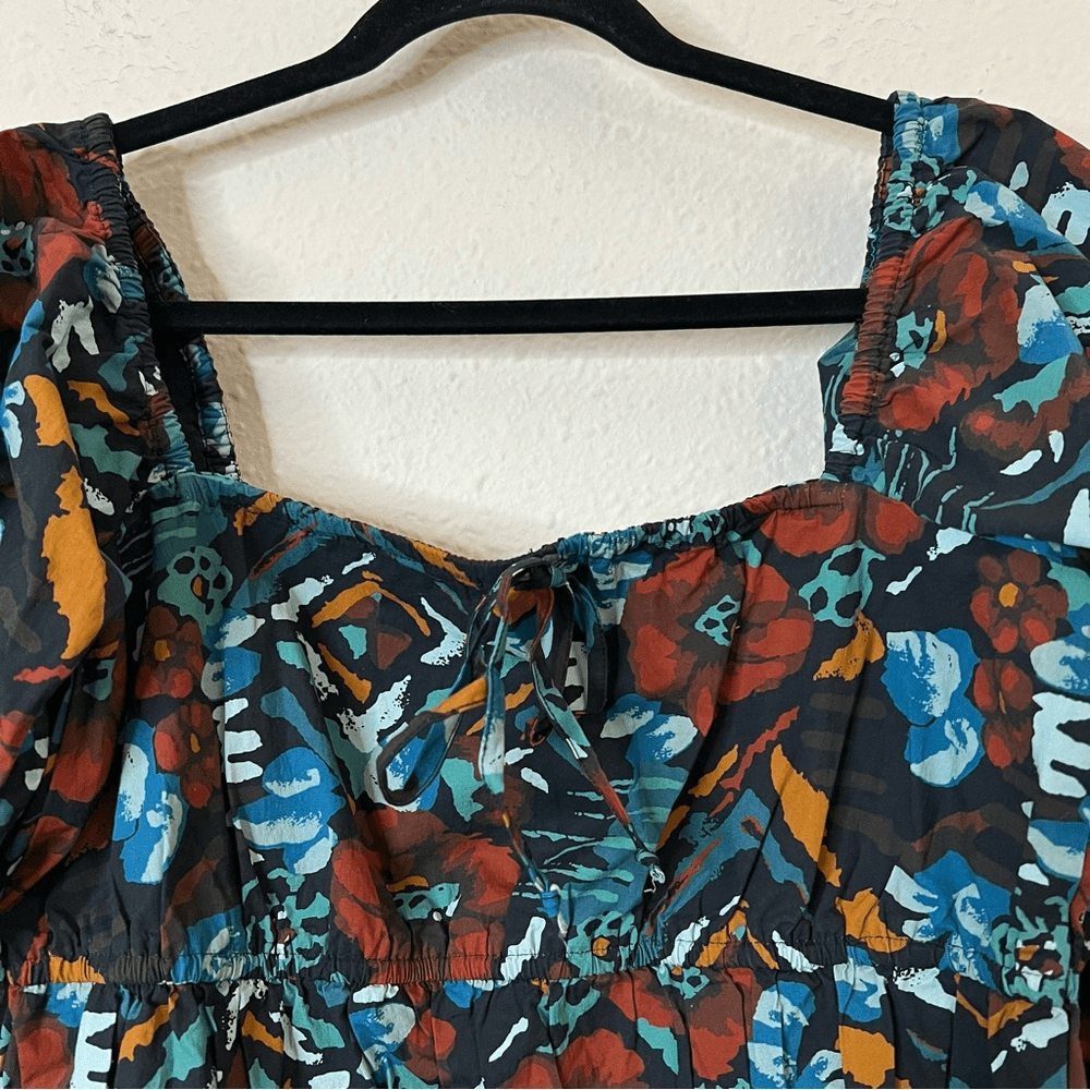 Anthropologie Porridge Tiered Poplin Blouse NEW Size Medium