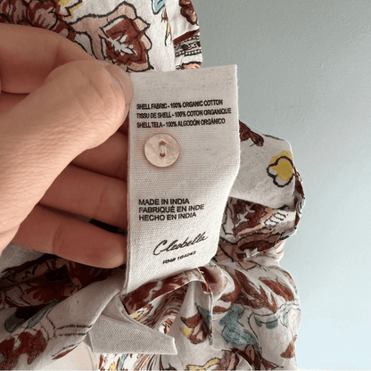 Cleobella Iris Floral Tassel Tie Blouse Enya NEW Size Large Boho