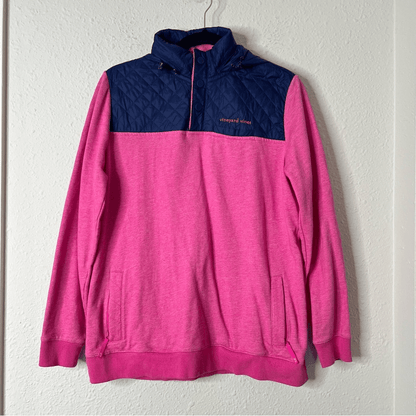 Vineyard Vines Quilted Nylon Performance Shep Shirt Pullover Size Small