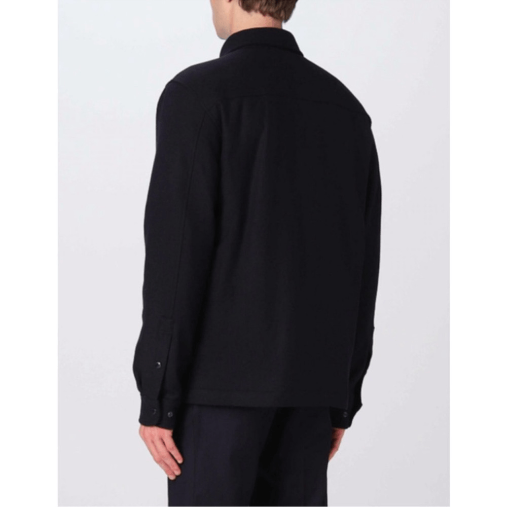 Woolrich Vintage Navy Blue Button Down Shirt Shacket Size Large