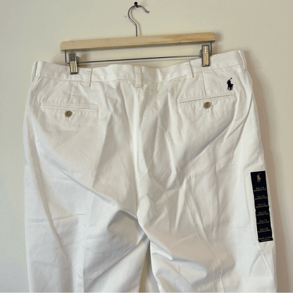 POLO RALPH LAUREN Men's Suffield White Chino Pants NEW 40x30